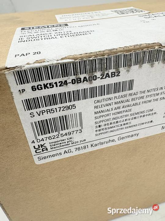 Siemens 6GK51240BA002AB2 Scalance XB124 sprzedam