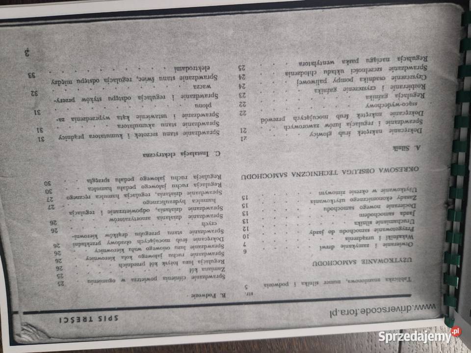 Instrukcja obsługi FSO Warszawa 203 203P Naprawa miękka