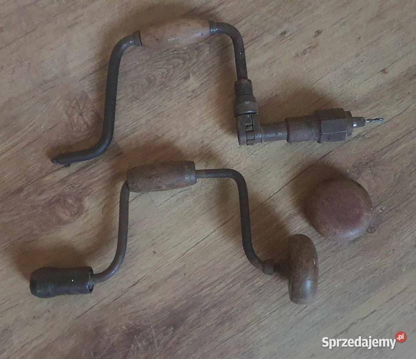 Stara wiertarka ręczna stolarska