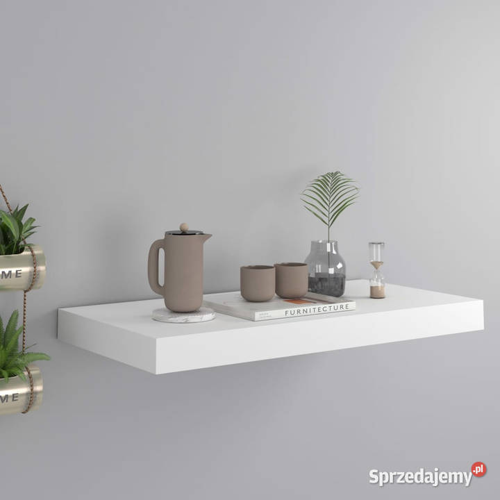 Półka ścienna biała 50 x 23 x 38 MDF WM323808 Warszawa