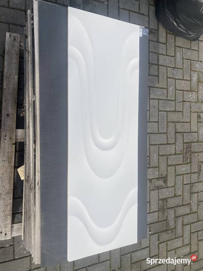 Glazura płytka ścienna drip mat blanco 398x1198 Reguły