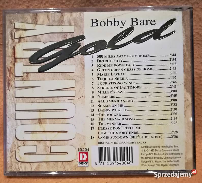 Cd Bobby Bare Country Gold 1 płyta Warszawa
