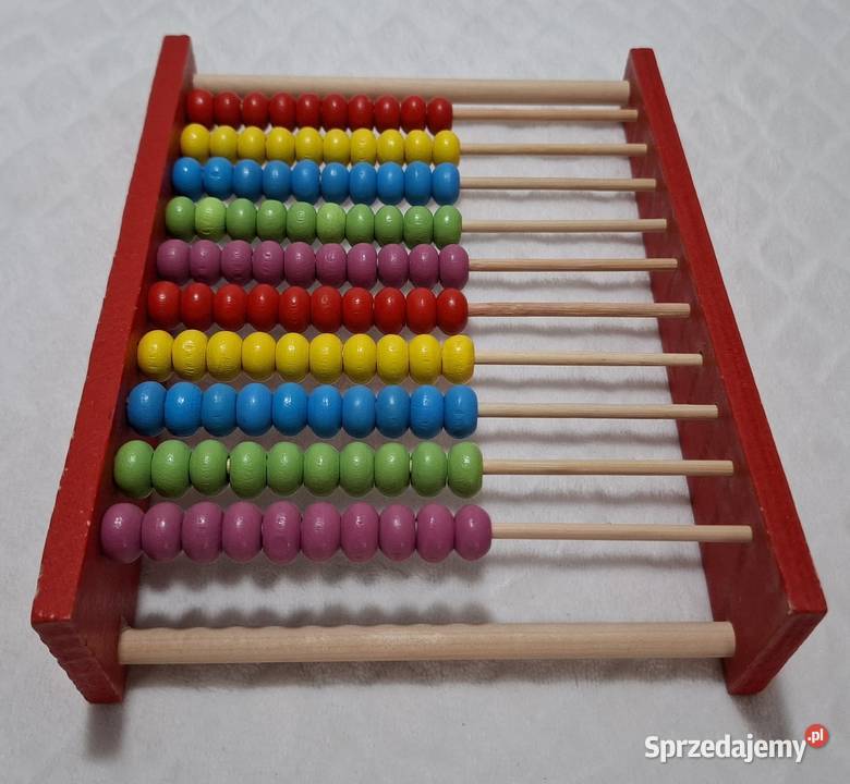Liczydło drewniane do nauki liczenia 5x15x20