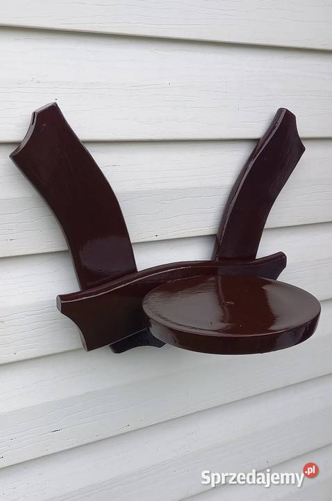 Kwietnik drewniany dwuramienny wieszak ścienny Małkinia Górna sprzedam