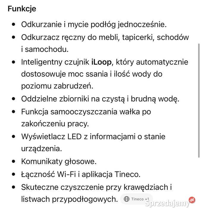 Odkurzacz Tineco Floor One S5 Combo Power Kit mazowieckie Pacyna