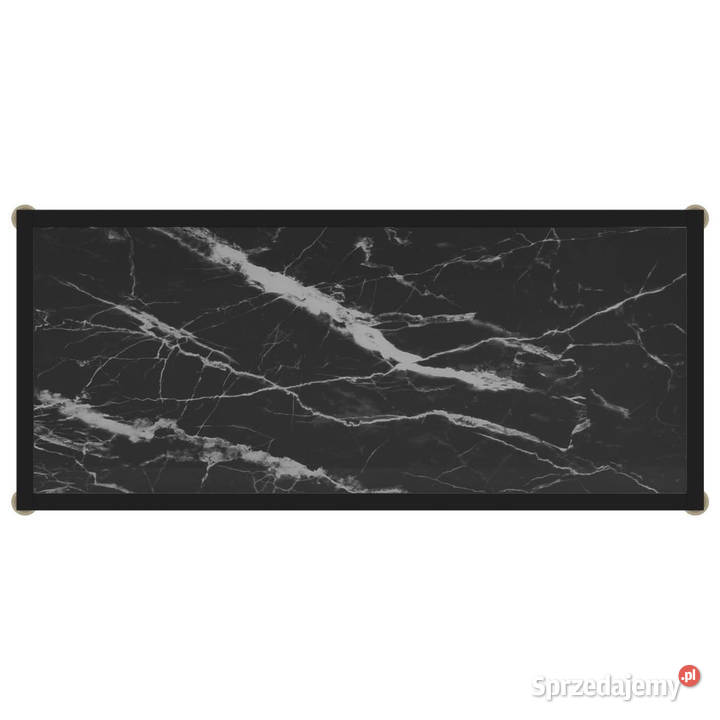 Stolik konsolowy czarny 80x35x75 szkło hartowane Warszawa sprzedam