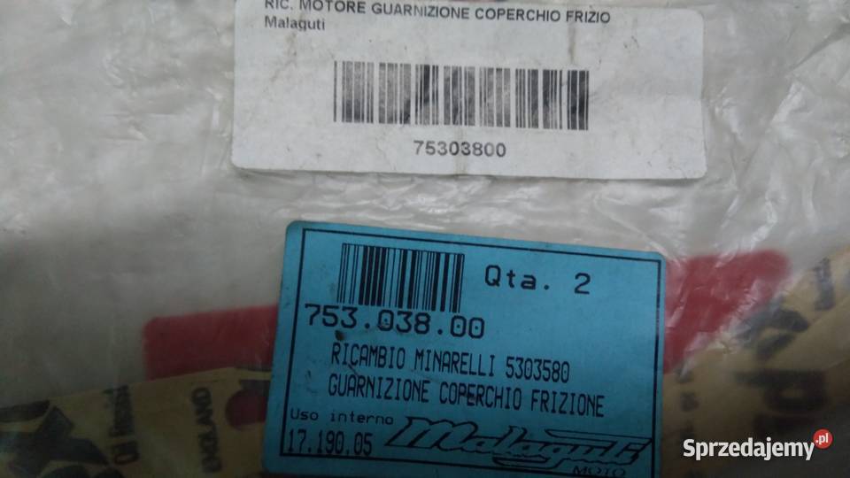 Uszczelka pokrywy sprzęgła ORGINAŁ Malaguti Bielsk Podlaski sprzedam
