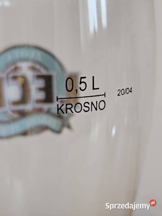 szklanka pokal kufel na piwo LECH 05l Krosno