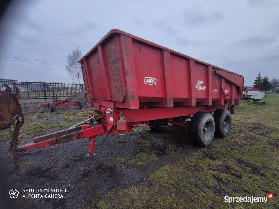 Przyczepa 14T Heywang Miro nieuszkodzony Łobżenica sprzedam