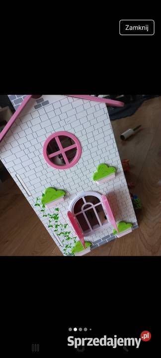 Drewniany domek lalek z akcesoriami Drewno  Domaszczyn