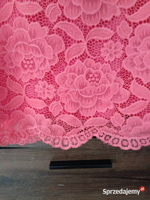 Sukienka damska wizytowa koronka różowa M38 Krosno sprzedam