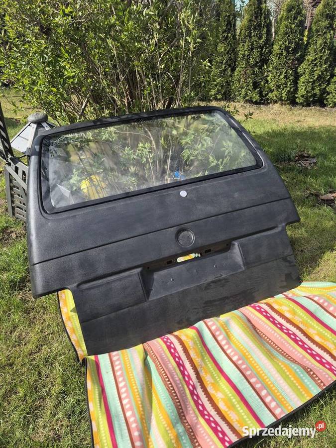 Tylna klapa z szybą do t4 pomalowana raptorem dostawcze