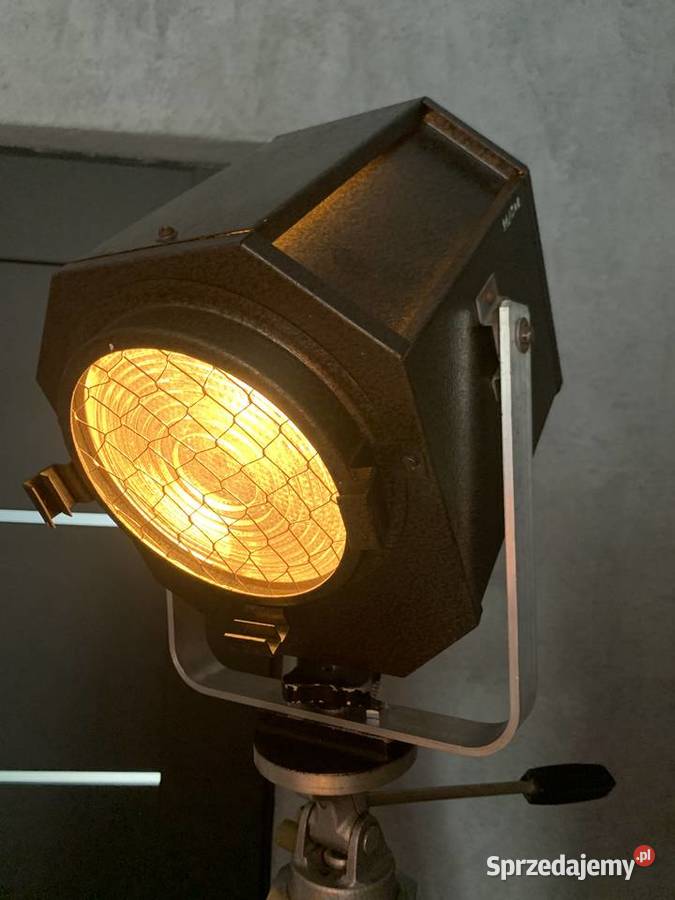 Stara lampa teatralna PRL Vintage loft Poznań