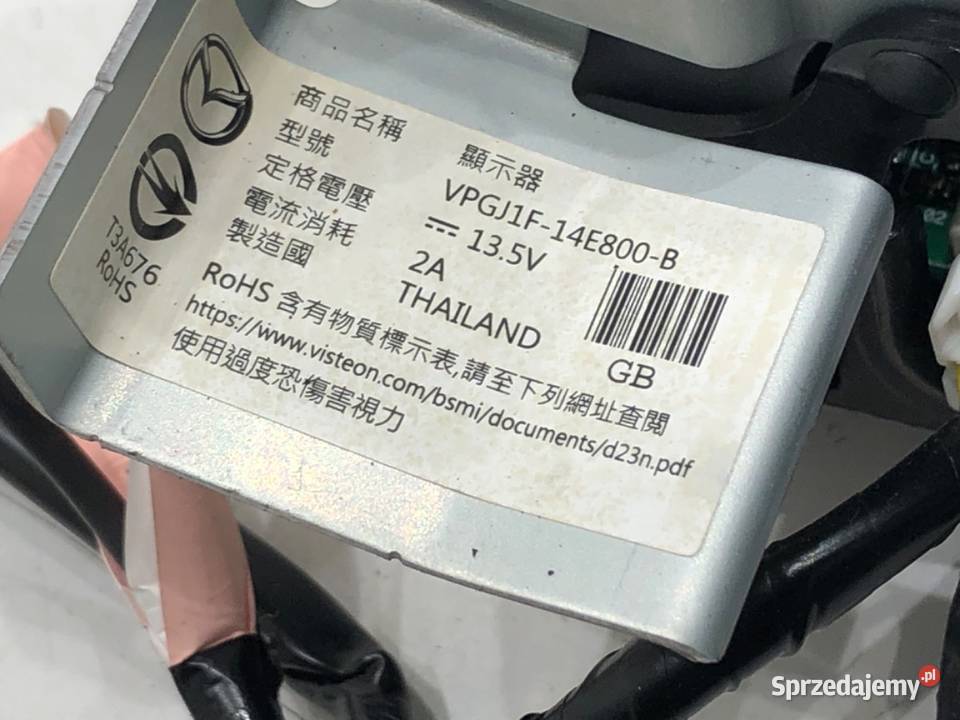 WYŚWIETLACZ NAWIGACJA MAZDA 2 DL VPGJ1F14E800B sprzedam