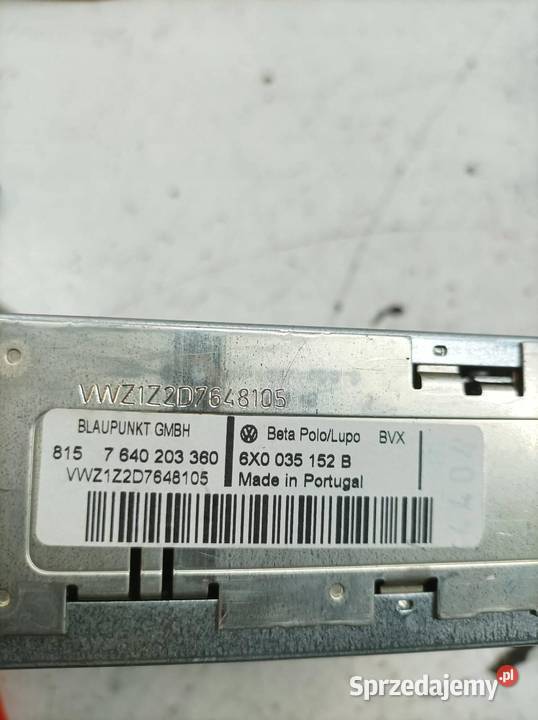 RADIO 6X0035152B VW Volkswagen Polo IV 20022008 Rok produkcji 2004
