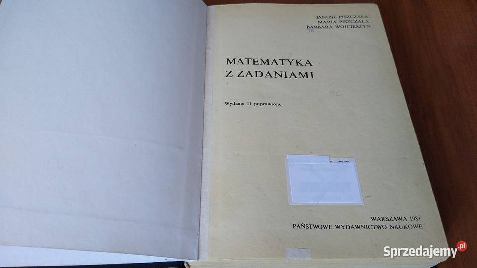 Matematyka z zadaniami Janusz Piszczała Maria Gdańsk sprzedam