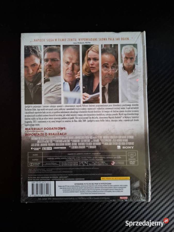 Spotlight Książka Film na DVD 2 OSCARY Reportaż Warszawa sprzedam