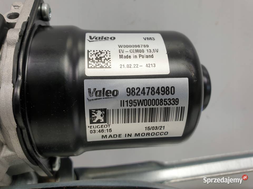 Opel Corsa F MECHANIZM PRZEDNICH WYCIERACZEK Rudka