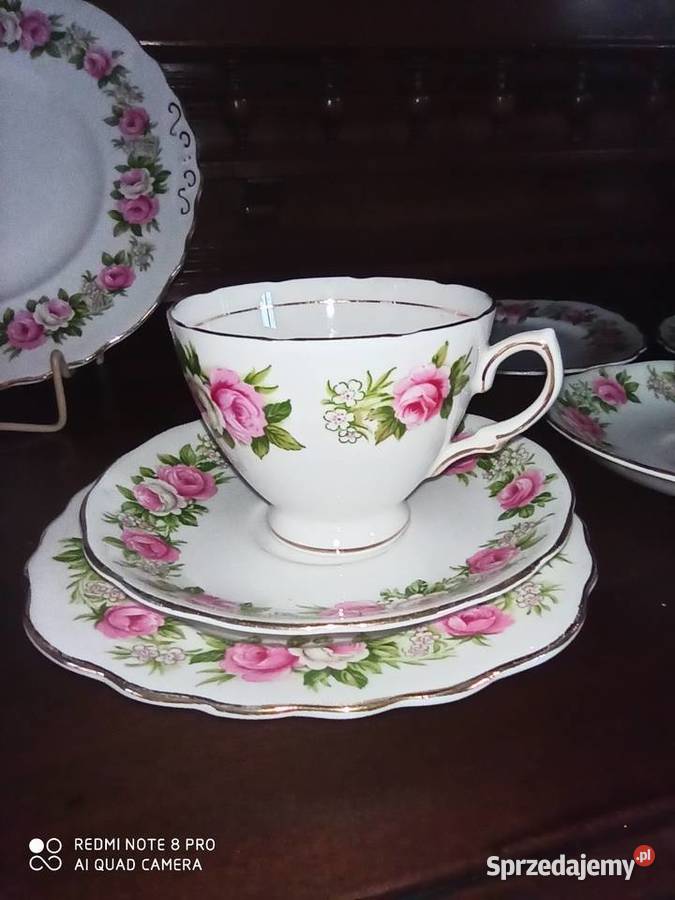 Filiżanka z talerzykiem deserowymColclough Made pomorskie Gdańsk