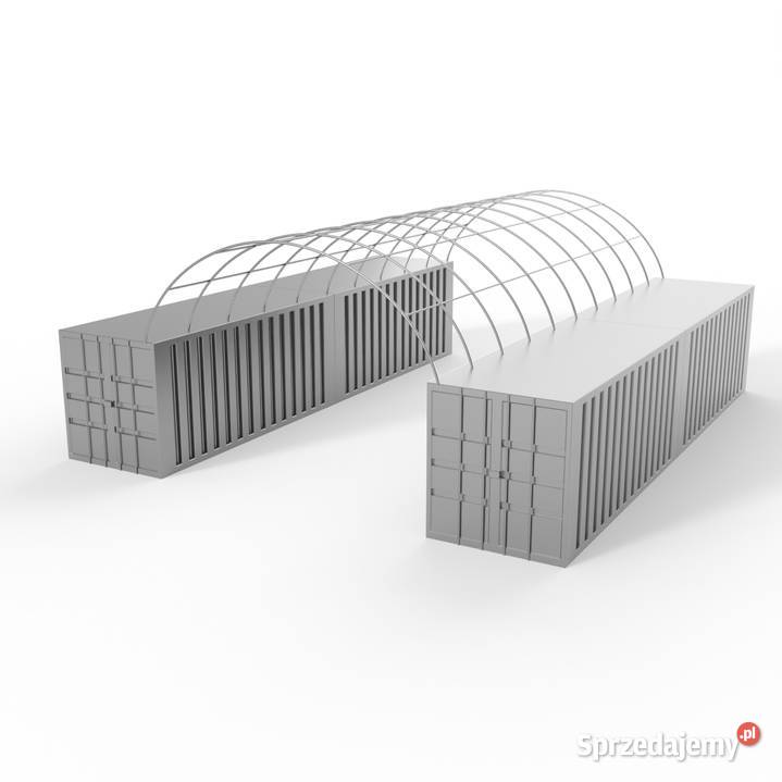 Zadaszenie kontenerowe 6x12m PVC 750gm2 dolnośląskie Wrocław