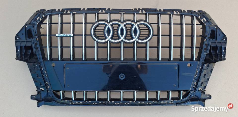 AUDI Q3 8U SLINE GRILL ATRAPA CHŁODNICY EMBLEMAT Bieleń