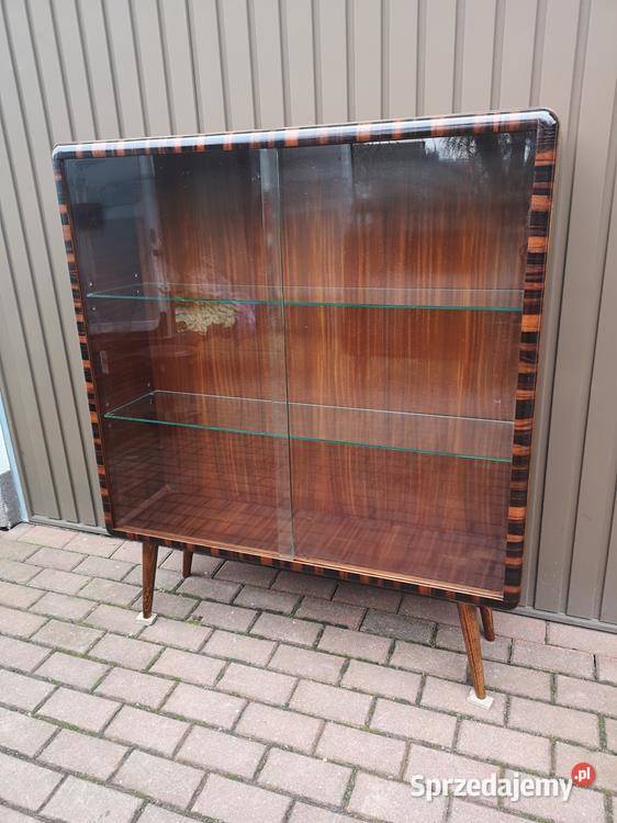 Witryna Biblioteka ARTDECO Orzech Zgrabna Stara Swarzędz sprzedam