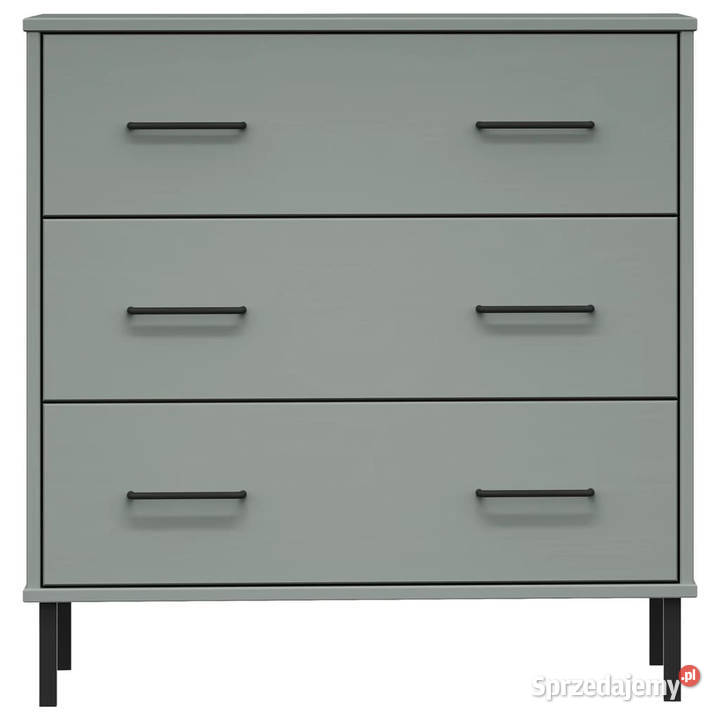 Komoda OSLO z 3 szufladami szara 77x40x795 lite Komody mazowieckie Warszawa