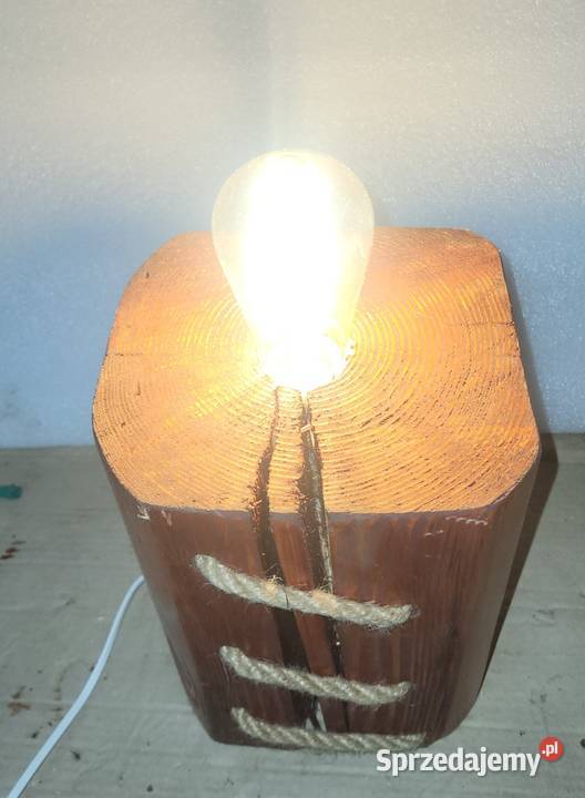 Lampa drewniana handmade Jastrzębia