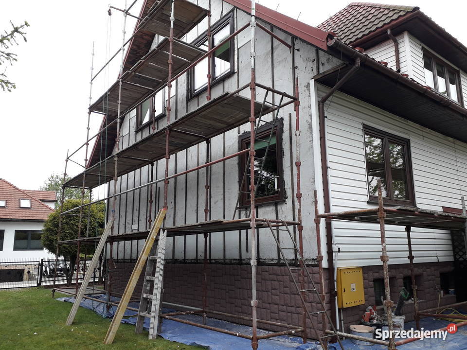 Siding amerykański biały z demontażu ok 170 m2 Ściany i elewacje małopolskie Mała Wieś