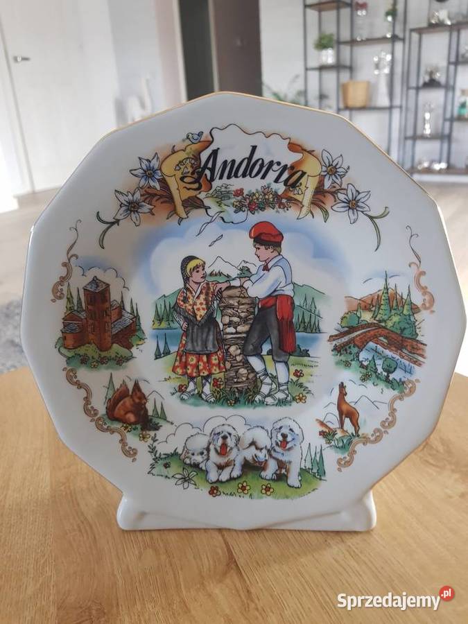 Talerz ozdobny Andorra wielkopolskie Wola Podłężna