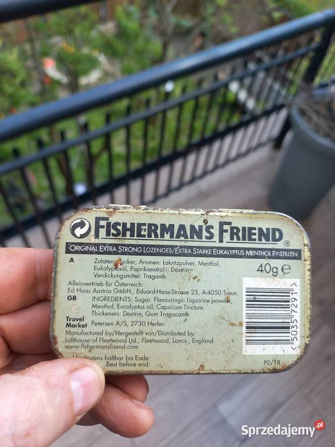 Stara puszka pastylkach fishermans friend Piastów sprzedam
