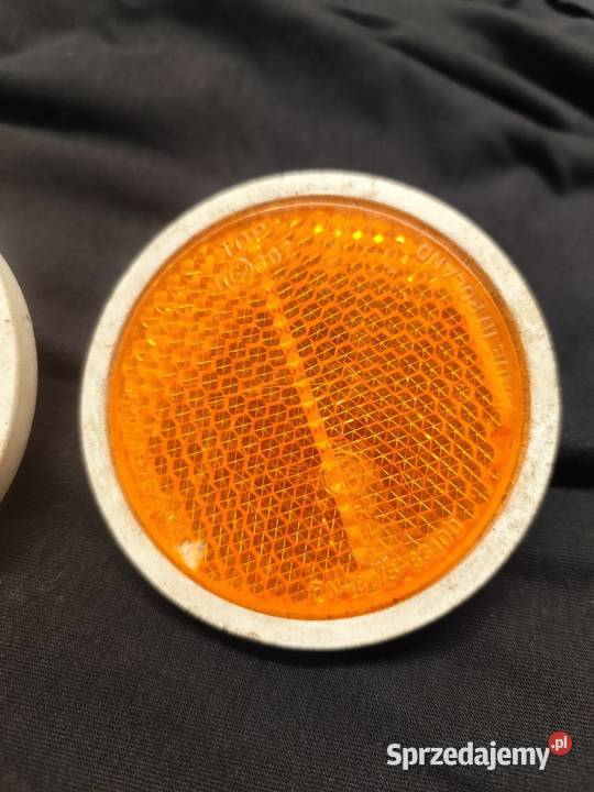 Odblask pomarańczowy odblaski PRL września Odblaski Części i akcesoria motocyklowe Harasiuki