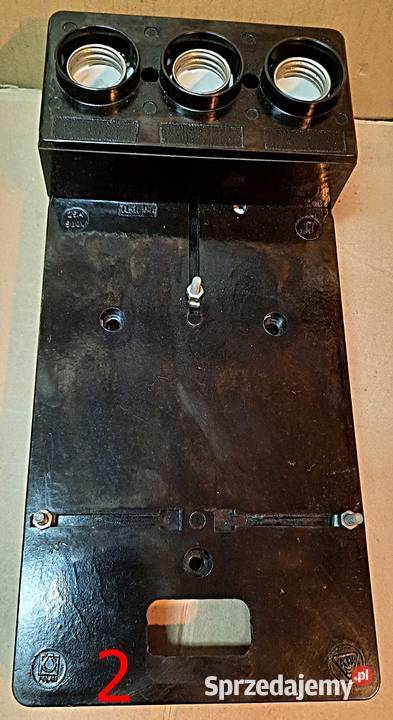 Tablica bezpiecznikowa trójfazowa bakelitowa