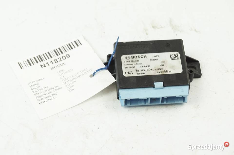 PDC 9665264980 II PARKOWANIA C4 MODUŁ osobowe