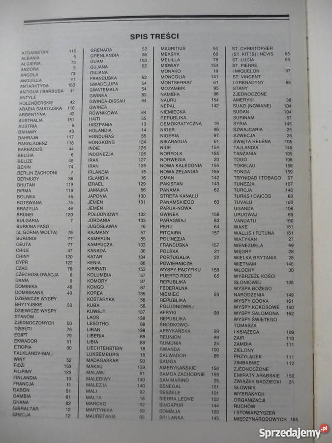 Polityczny atlas świata 1988 Nowe Czasy wydanie Poznań