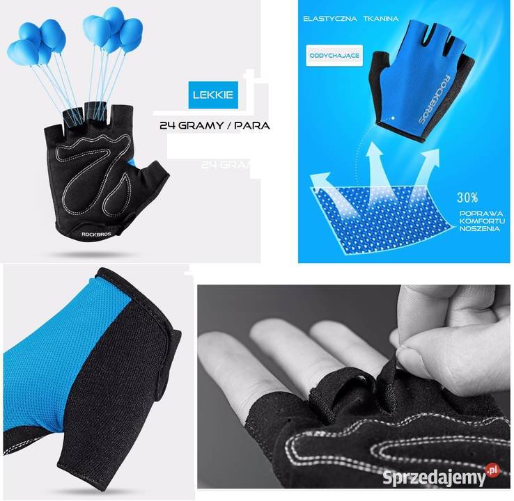 Rękawiczki rower sport fitness RockBros półpalce Dęblin