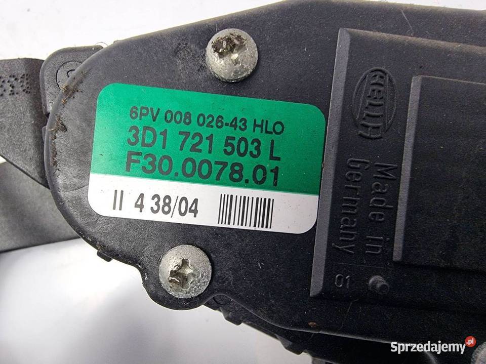 PEDAŁ VOLKSWAGEN PHAETON 3D1721503L Lipno