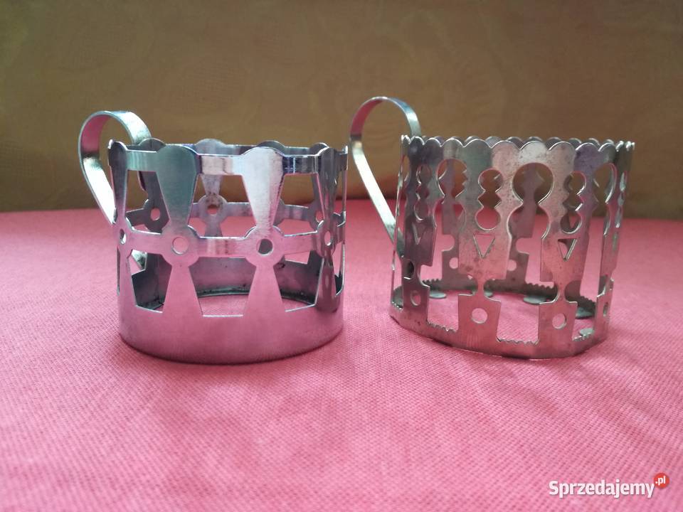 Koszyczki do szklanekuchwyty metalowePojedyncze łódzkie Łódź