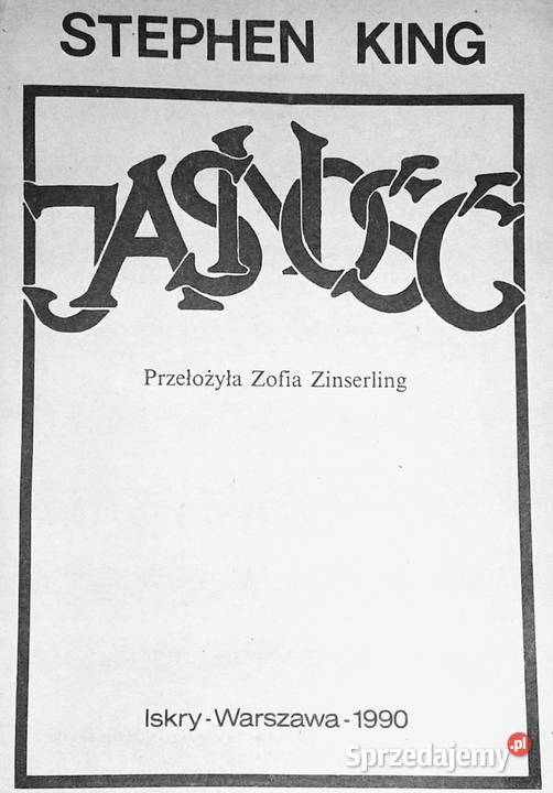 Jasność Stephen King Chełm sprzedam
