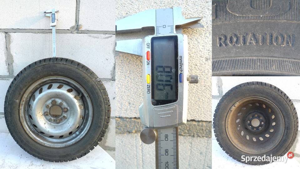 Koła 4 Fiat Cinquecento zimowe 14570 R15 Godziesze Wielkie sprzedam