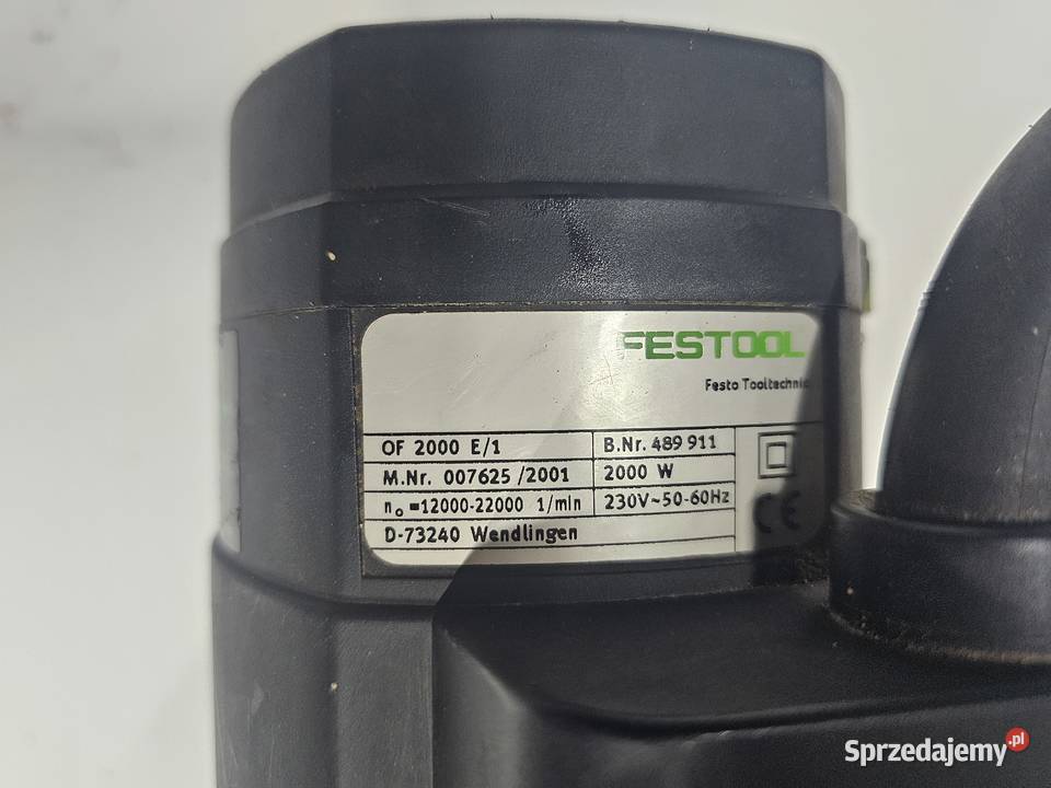 FESTOOL OF 2000 E1 frezarka 2000W GERMANY Produkcja