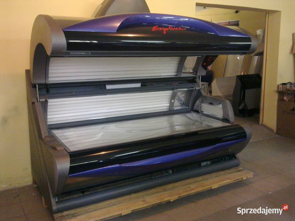 SOLARIUM Ergoline 500 Classic Soft Grey złote Wyposażenie firm Płock
