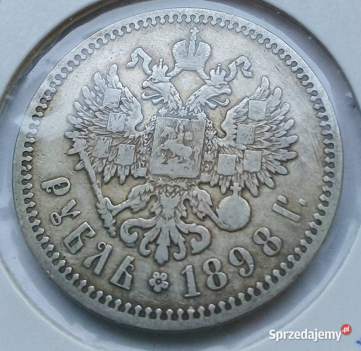 POLSKA1 RUBL1898 r SREBRO mazowieckie Legionowo
