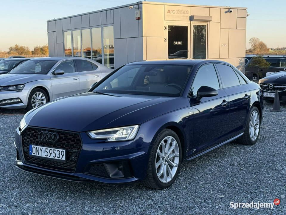 Audi A4 20 16V TFSI 252 4x4 2019r SLine navi elektrochrom. lusterka boczne dolnośląskie Wojkowice