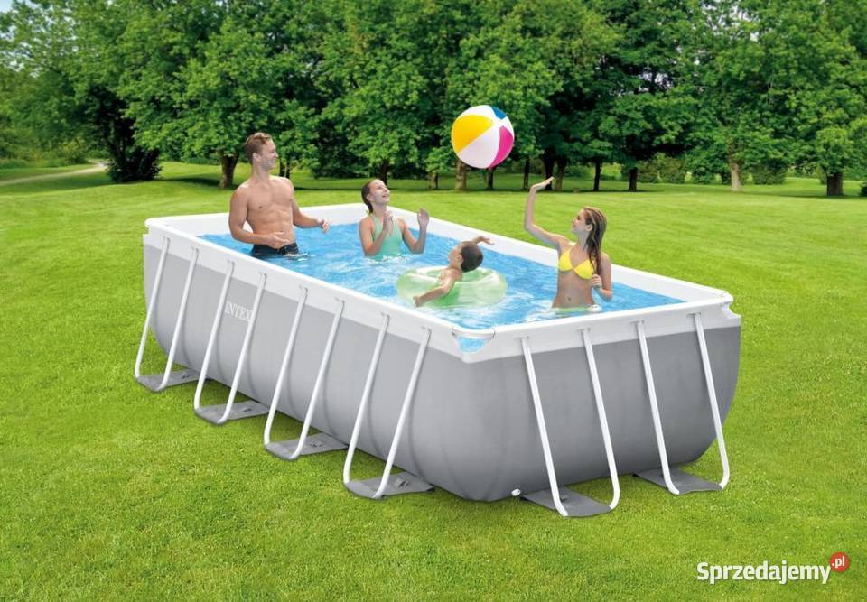 Basen stelażowy ogrodowy prostokątny 488 x 244 podlaskie