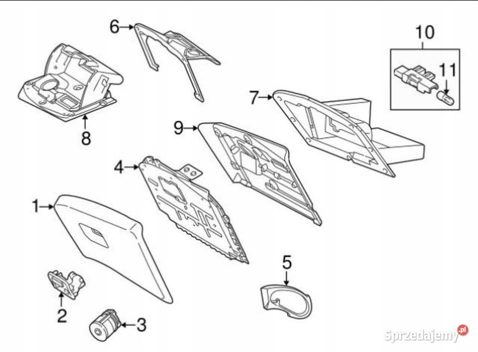 WKŁAD PANEL SCHOWKA JAGUAR STYPE 0002