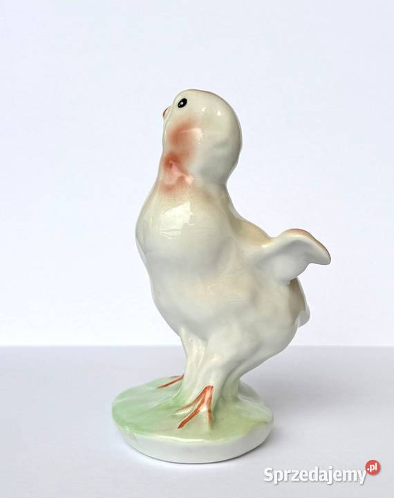 Porcelanowy kurczak pisklę figurka Curtea de Kraków
