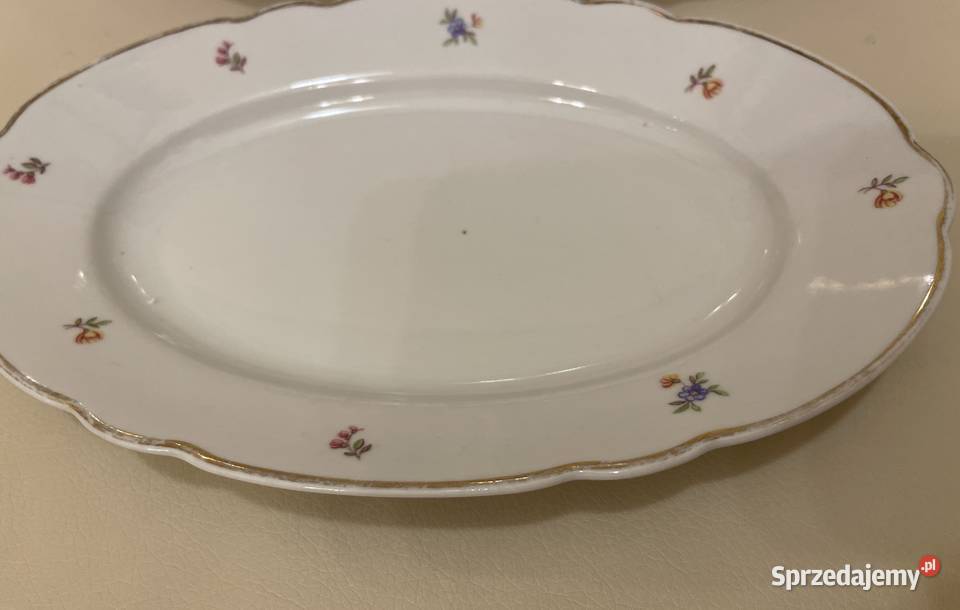Ćmielów dwie porcelanowe patery PRL Patery