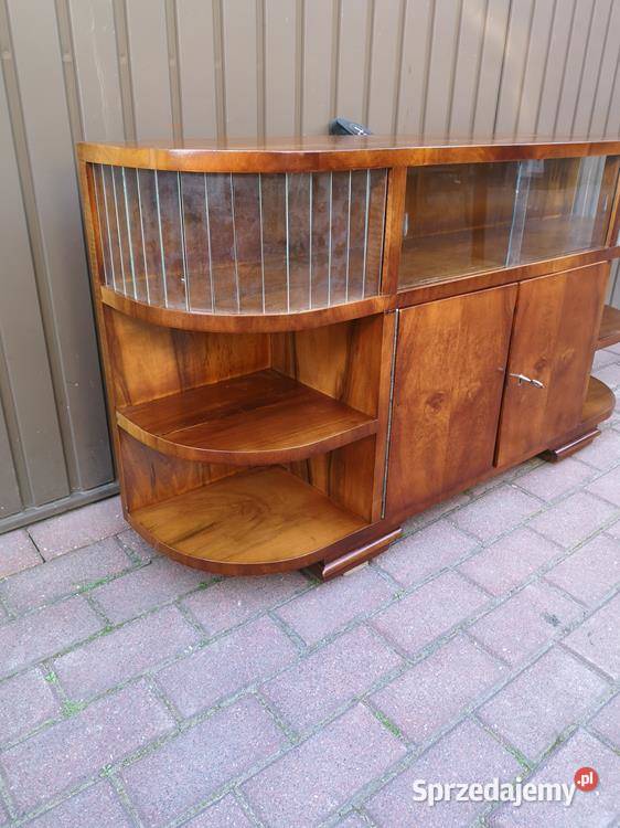 Komoda ARTDECO RTV Niska Orzech Unikat 118 Stara Swarzędz