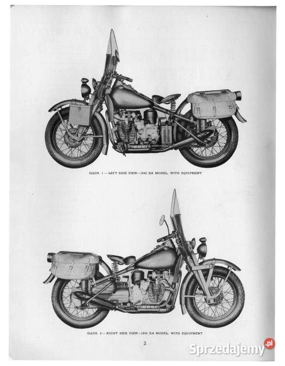 Harley Davidson Military Model 42XA Solo 1942 Militaria sprzedam